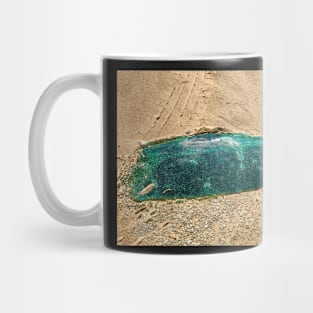 Broken Glass on Sand Mug